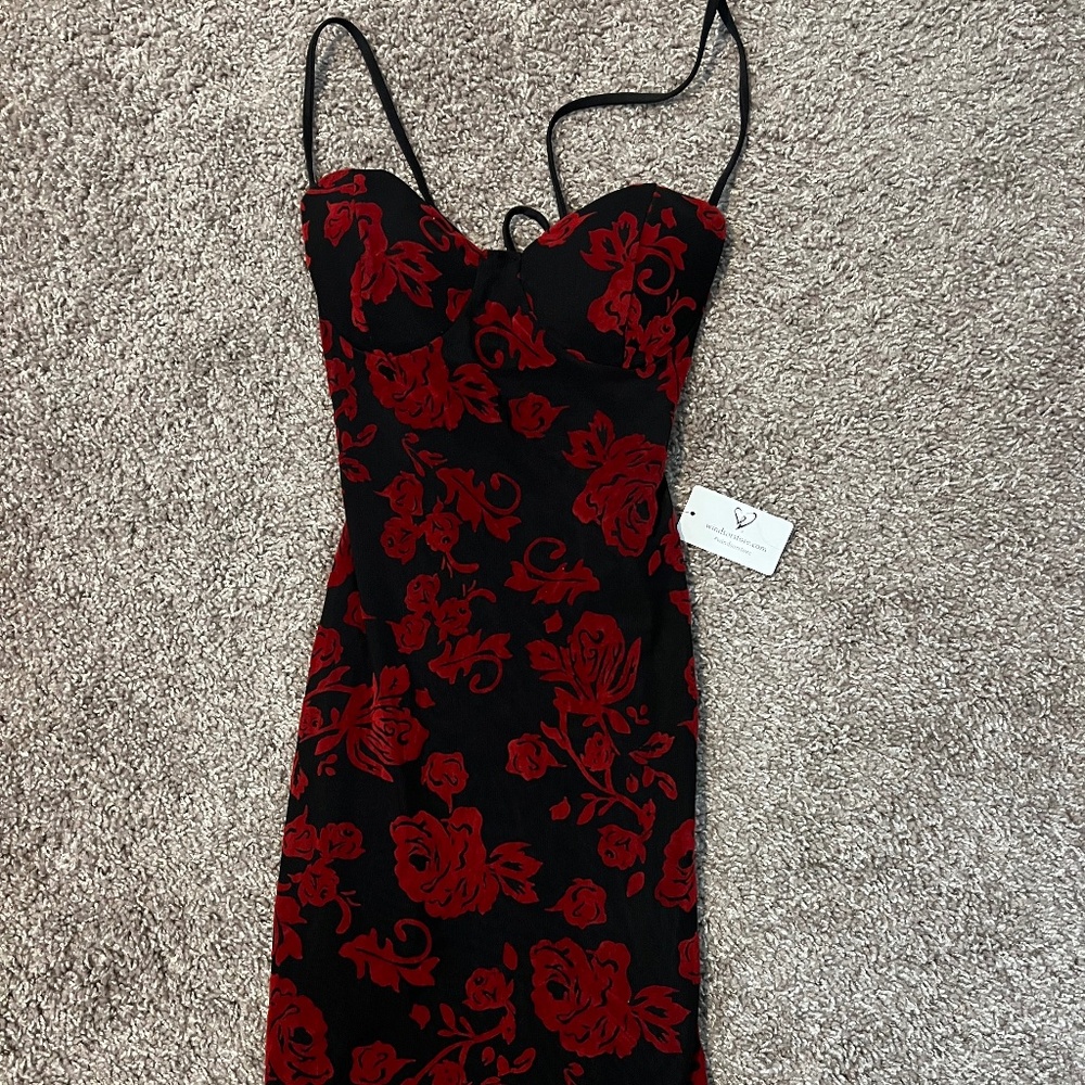 Windsor Red & Black Dress Size Small